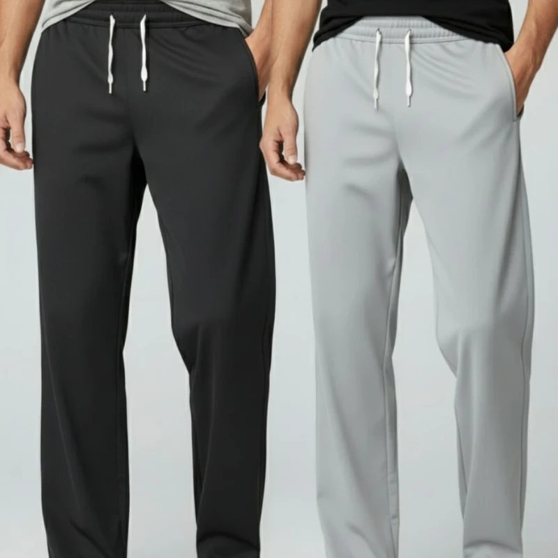 Silver Lycra Blend Trousers
