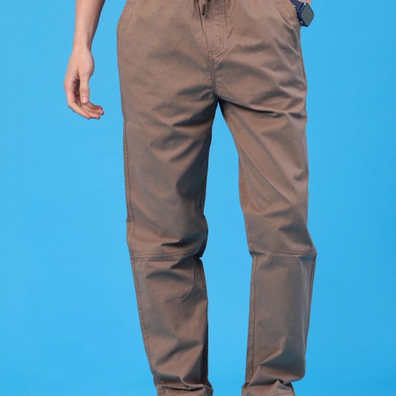 Cotton Mid-Rise Track Pants