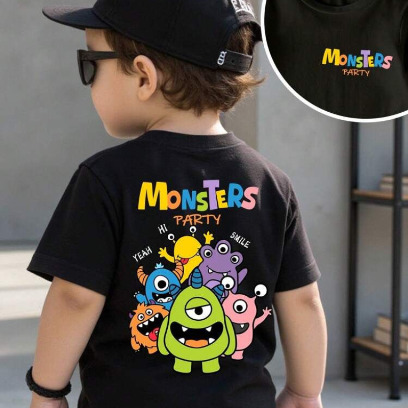 Boys Pack Of 5 Graphic Printed Cotton T-shirt