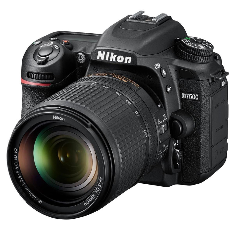 NIKON D7500 DSLR Camera Body with 18-140 mm Lens (Black)