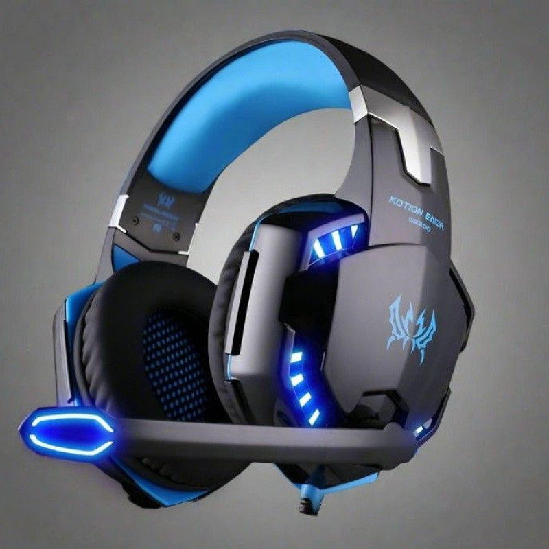 Jib Wired Headset with Mic - Blue