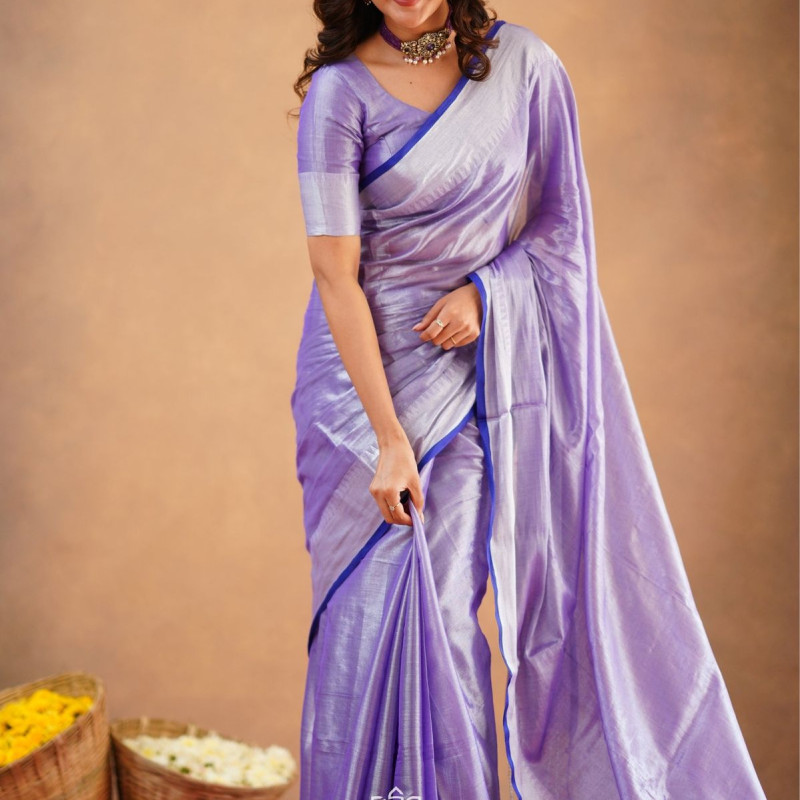 Sangria Woven Design Saree With Blouse Piece