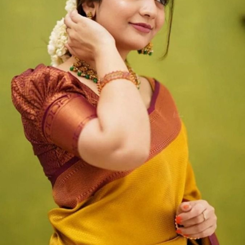 Sangria Polka Dots Printed Ready To Wear Saree With Unstitched Blouse